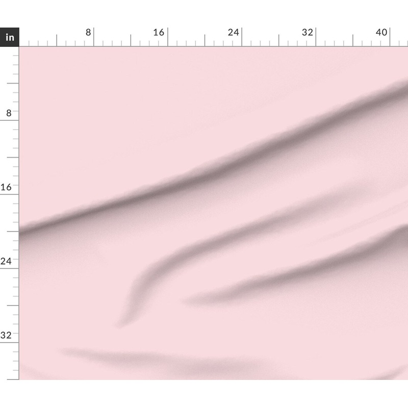 Petal Signature Cotton by the Yard or Fat Quarter Blush Pink Solid Pastel Light Pink Girl Custom Printed Fabric by Spoonflower