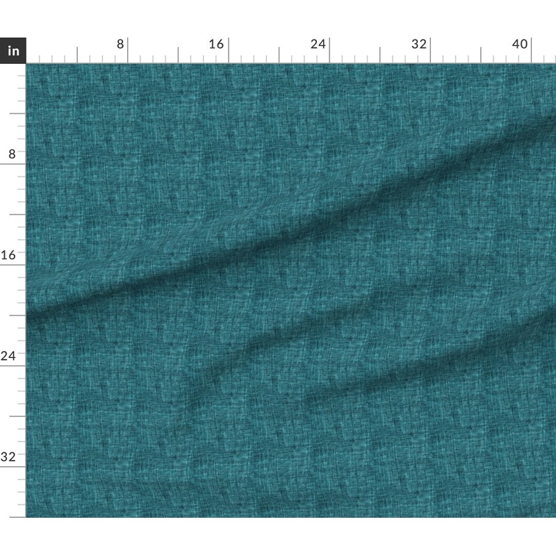 Petal Signature Cotton by the Yard or Fat Quarter Fable Textured Solid Teal Blue Aqua Custom Printed Fabric by Spoonflower