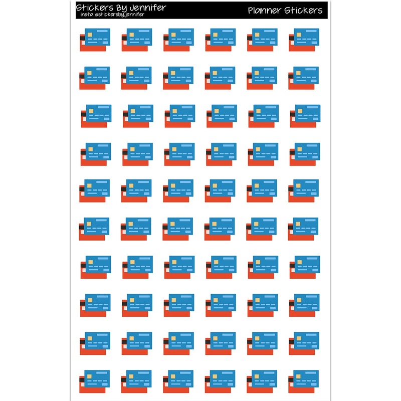 Credit Card Planner Stickers Scrapbooking Kids DIY Arts Crafting