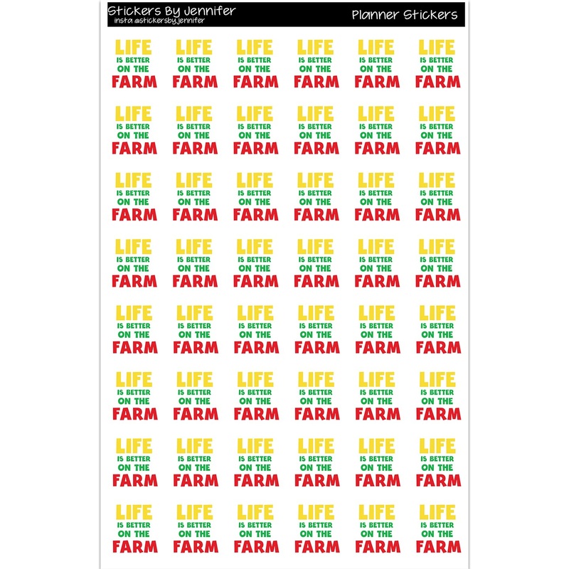 Farm Life Planner Stickers Scrapbooking Kids DIY Arts Crafting