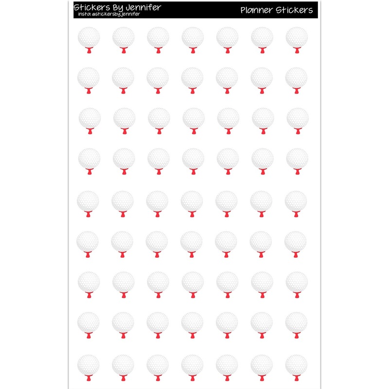 Golf Ball Planner Stickers Scrapbooking Kids DIY Arts Crafting