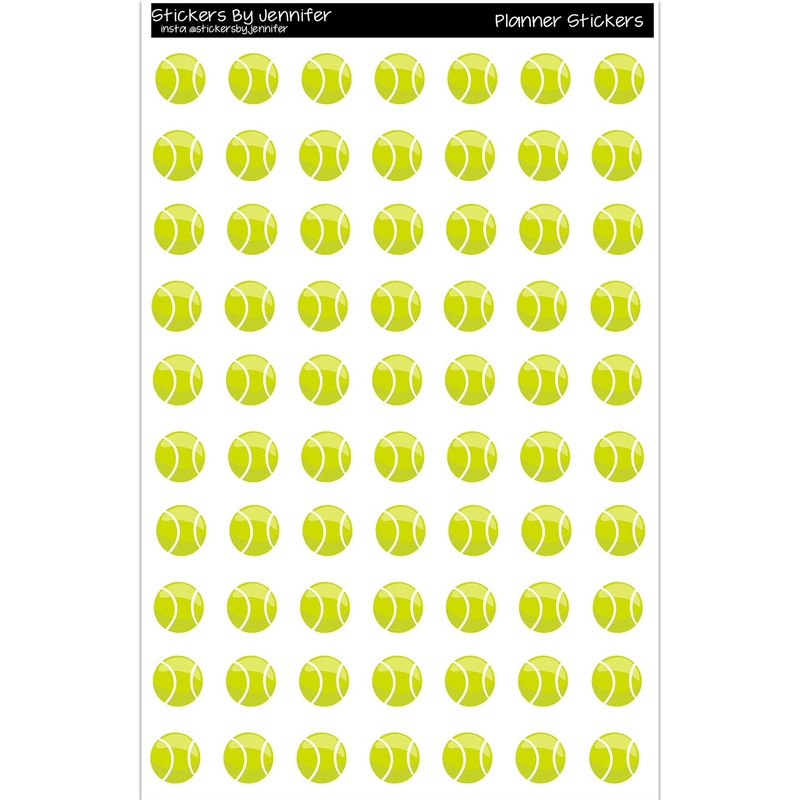 Tennis Ball Planner Stickers Scrapbooking Kids DIY Arts Crafting