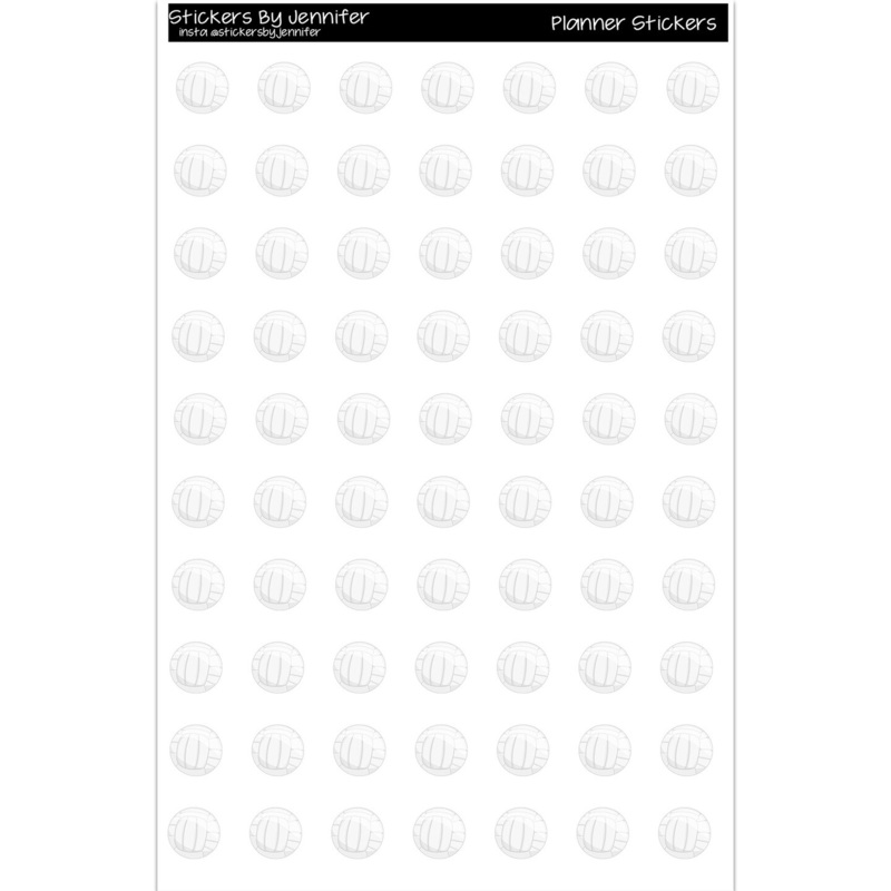 Volleyball Planner Stickers Scrapbooking Kids DIY Arts Crafting