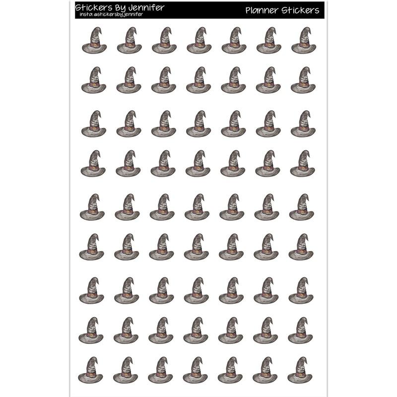 Witch Hat Planner Stickers Scrapbooking Kids DIY Arts Crafting