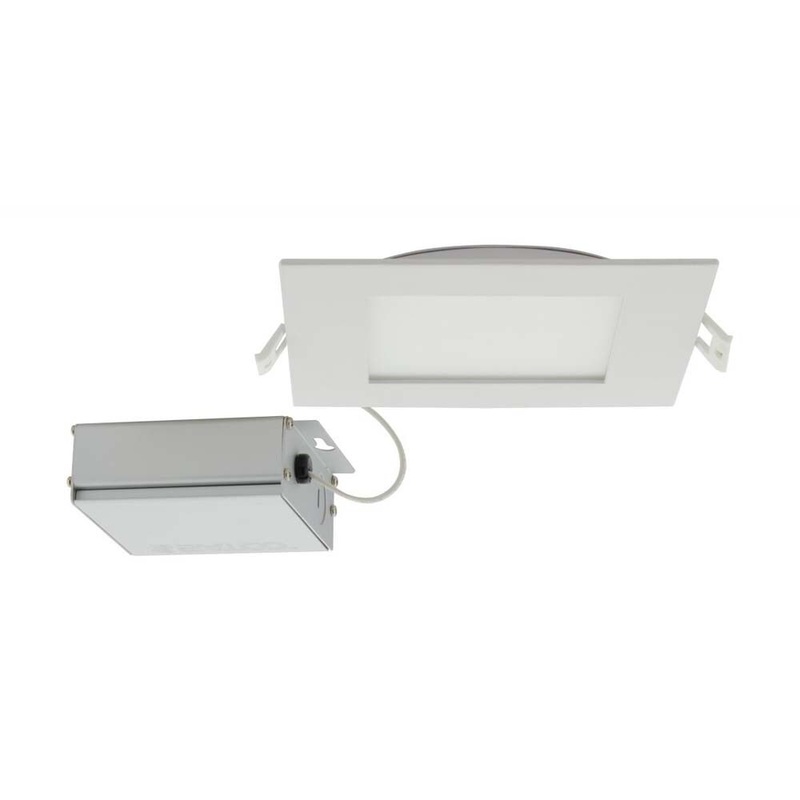 Satco 12w LED 6 inch CCT Selectable 120 volt Direct Wire Square Downlight