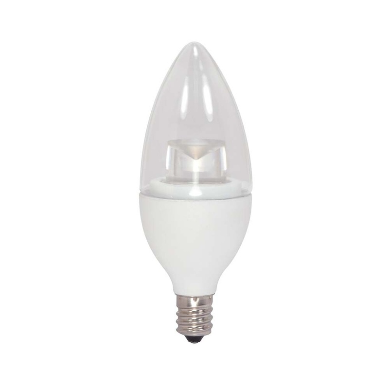 Satco 3.5w B11 Candle LED E12 Candelabra Base 300Lm 2700k Dimmable Bulb