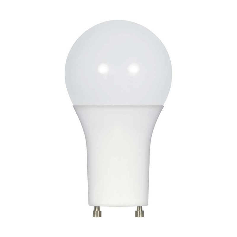 Satco 9.8w 120v A19 LED Frosted White GU24 800 Lumens 5000k