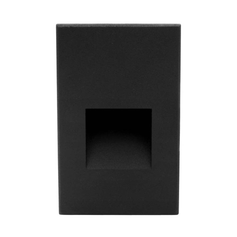 STW Series Vertical Wet Location LED Step Light Black