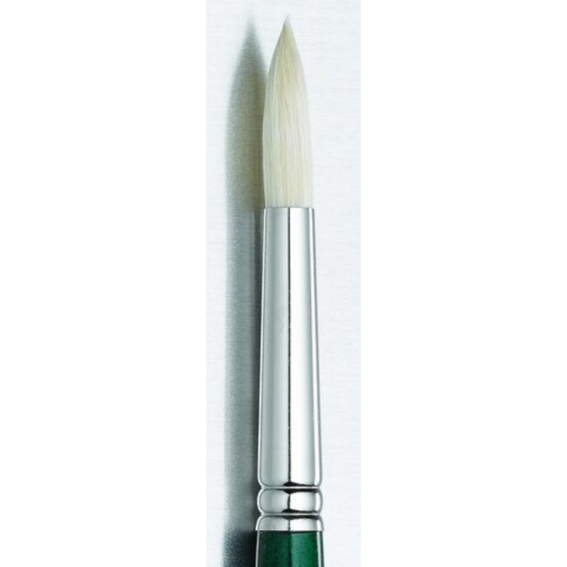 GAINSBOROUGH OIL/ACRY WHITE BRISTLE LONG HANDLE ROUND 12