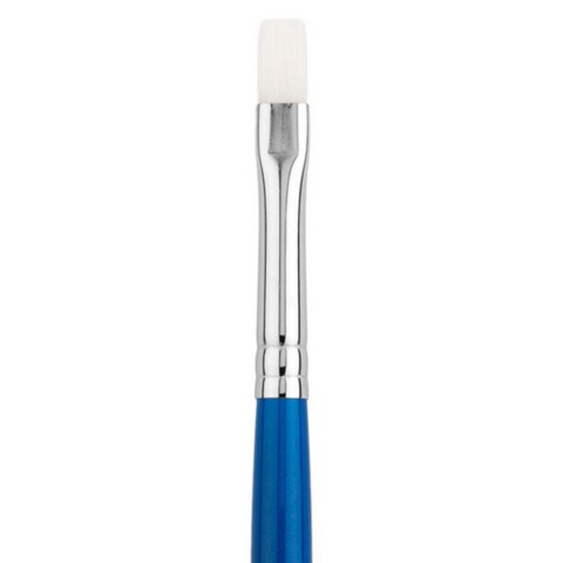 SUMMIT WHITE SYNTHETIC SHORT HANDLE FLAT SHADER 6