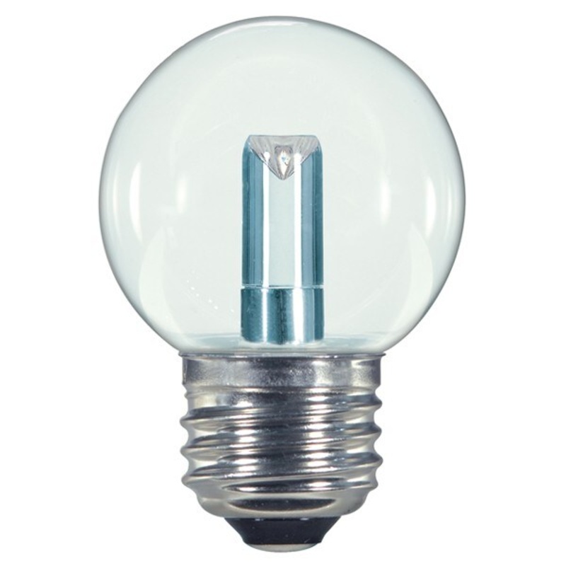 1.4w G16 1/2 LED 120v Clear E26 Medium base 2700K Warm White