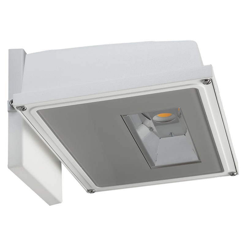 11W LED Small Wall Pack 1255Lm 3000K White Finish