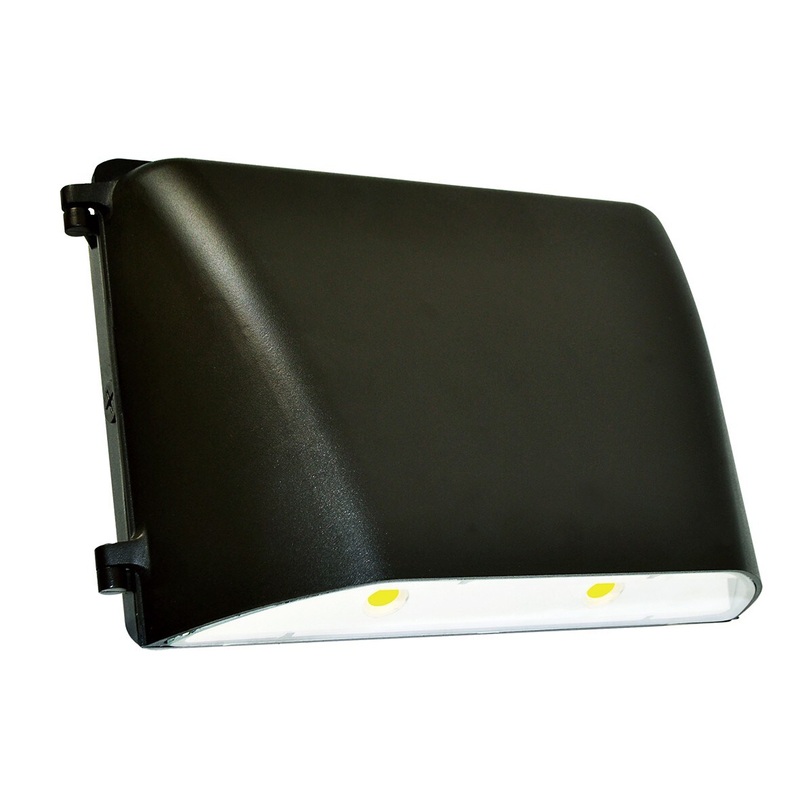 49W LED Large Wall Pack 6347Lm Bronze Finish