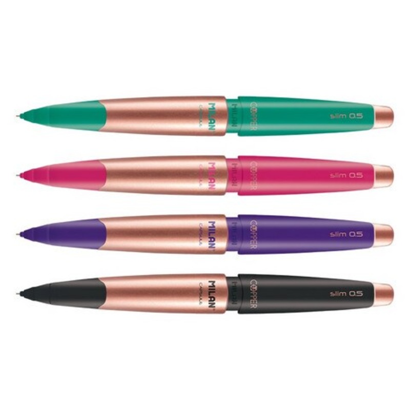 MILAN COPPER P1 .5MM MECHANICAL PENCIL W/LONG ERASER POP