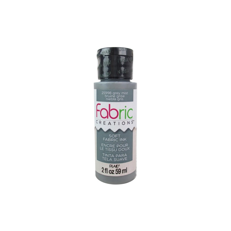 Plaid Fabric Creations Soft Fabric Ink 2oz GryMist