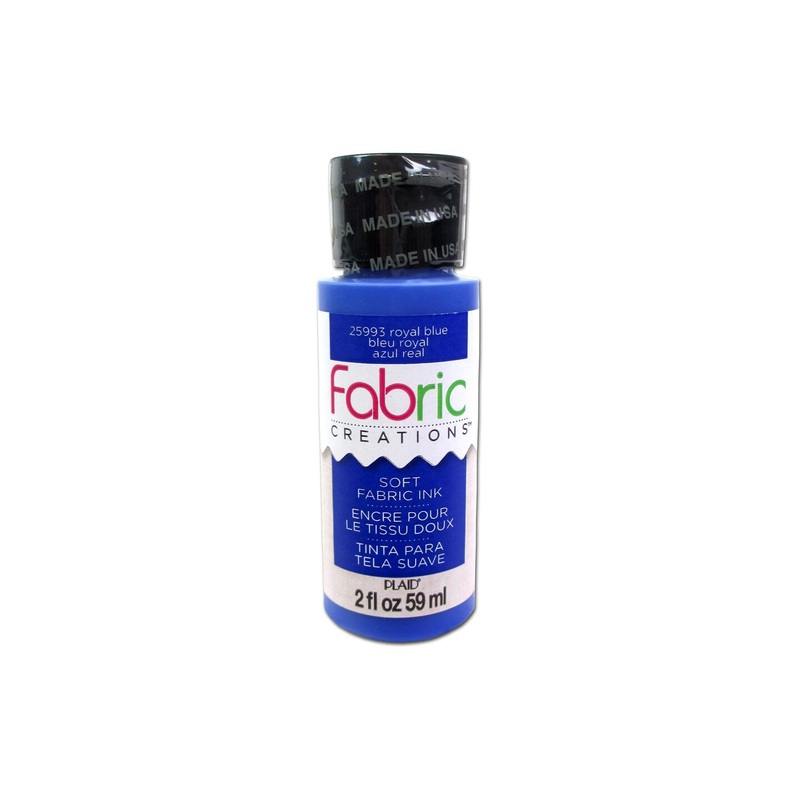 Plaid Fabric Creations Soft Fabric Ink 2oz RoyalBl