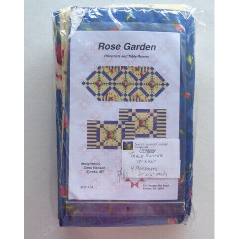 Rose Garden Placemats and Table Runner Kit by Anamas Quilts