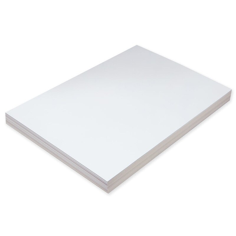 Super Heavyweight Tagboard, White, 12″ x 18