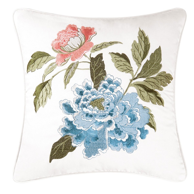 18″ x 18″ Marianne Embroidered Throw Pillow