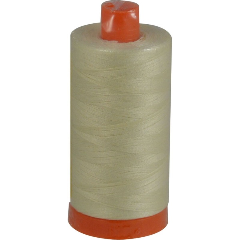 Aurifil Mako Cotton Thread Chalk 2026 50wt 1422Yd 1 Spool