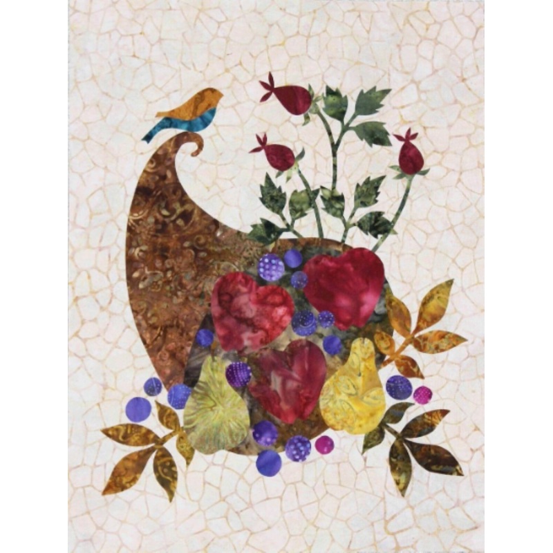 Seasonal Silhouettes Block 11 Laser Cut Fusible Applique Kit With Background,