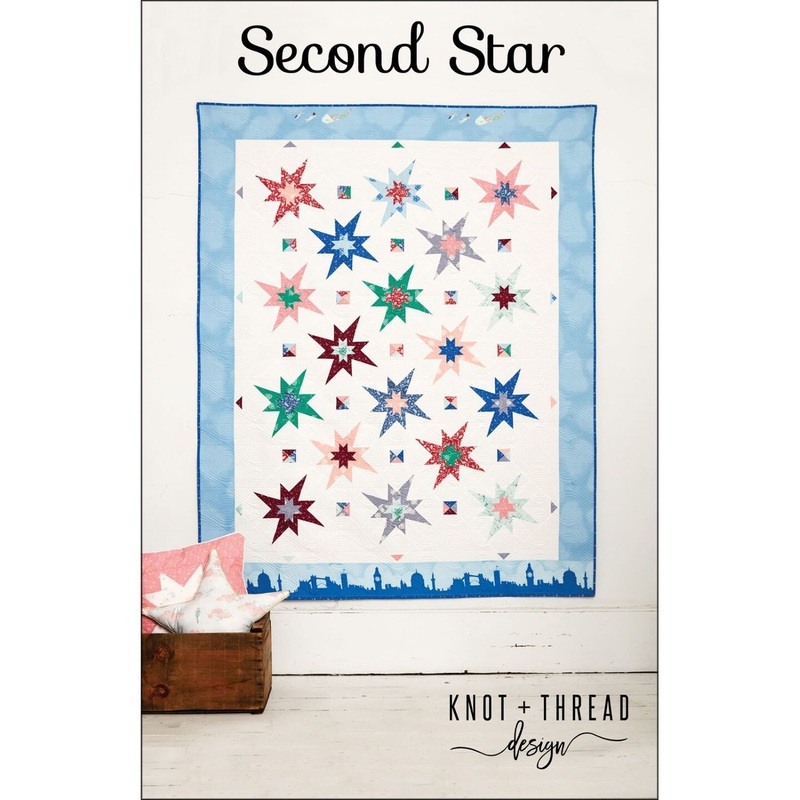 Second Star Quilt Pattern 2 Sizes by Knot and Tread Designs