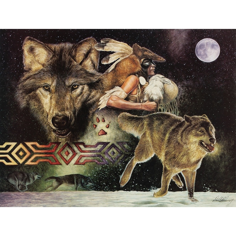Sunsout Arapaho Moon 500 pc   Jigsaw Puzzle 40088