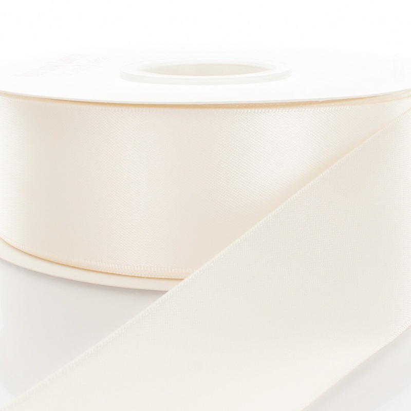 4″ Double Faced Satin Ribbon 028 Antique White 3yd