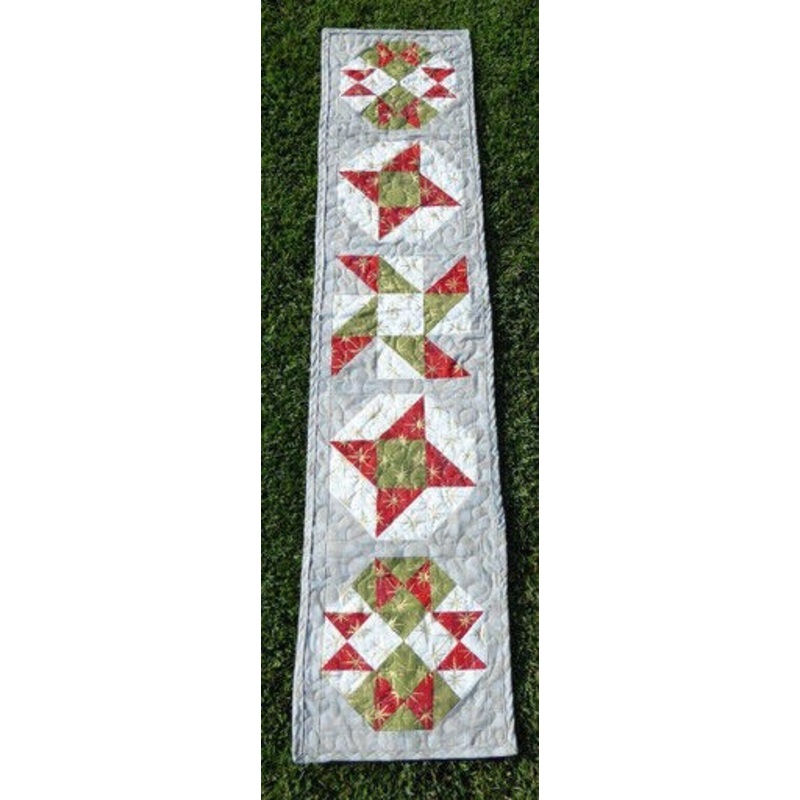 Fabric Kit Merry & Modern Table Runner Number 4  Using Seeing Stars Fabrics b…