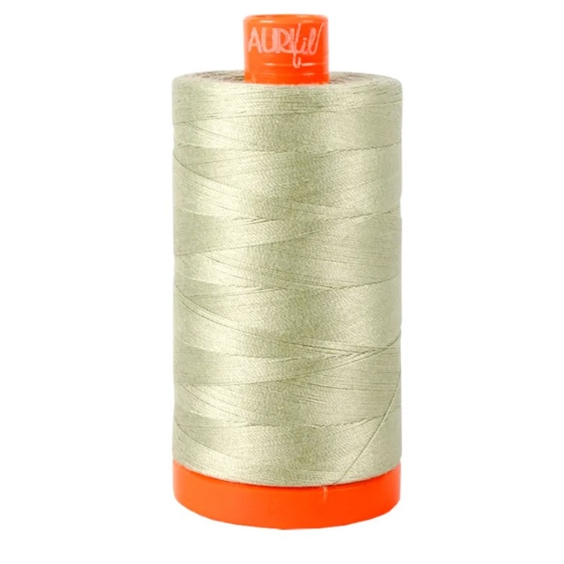 Aurifil Mako Cotton Thread 2902 Solid 50wt 1422yds Light Laurel Green