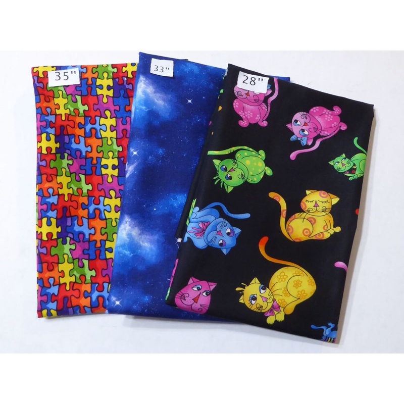 Autism Multicolor Cats and Space 2 yrd 24 in Last the Best End of Bolt