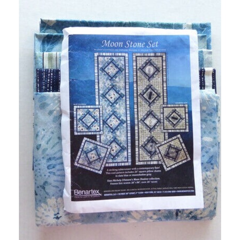 Moon Stone Kit 26 x 86 Table Runner and Pillow Shams Kit