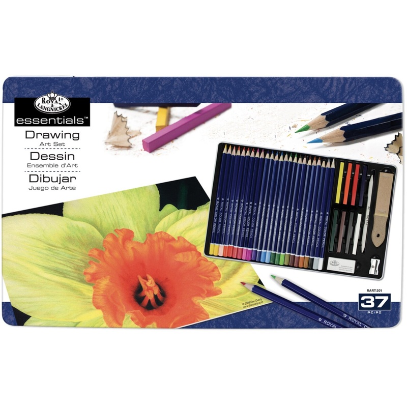 Royal & Langnickel(R) essentials(TM) Drawing Art Set W/Tin