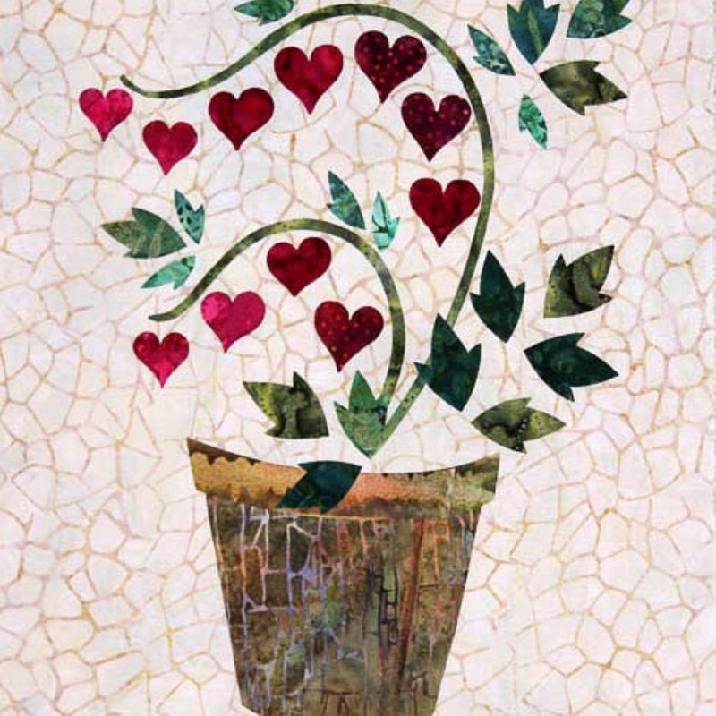 Seasonal Silhouettes Block 2 Laser Cut Fusible Applique Kit With Background
