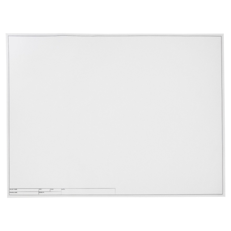 Vellum Paper Sheets with Engineer Title Block, Translucent Tracing Paper (24×18 In, 20 Sheets)