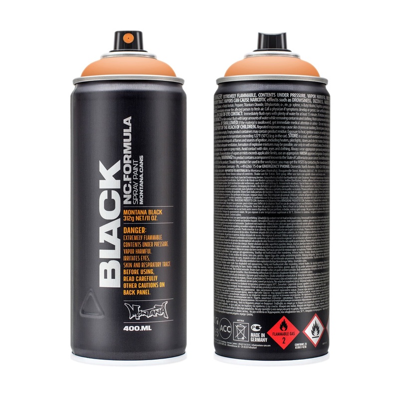 Montana Cans BLACK Spray Paint, 400ml, Tomorrow