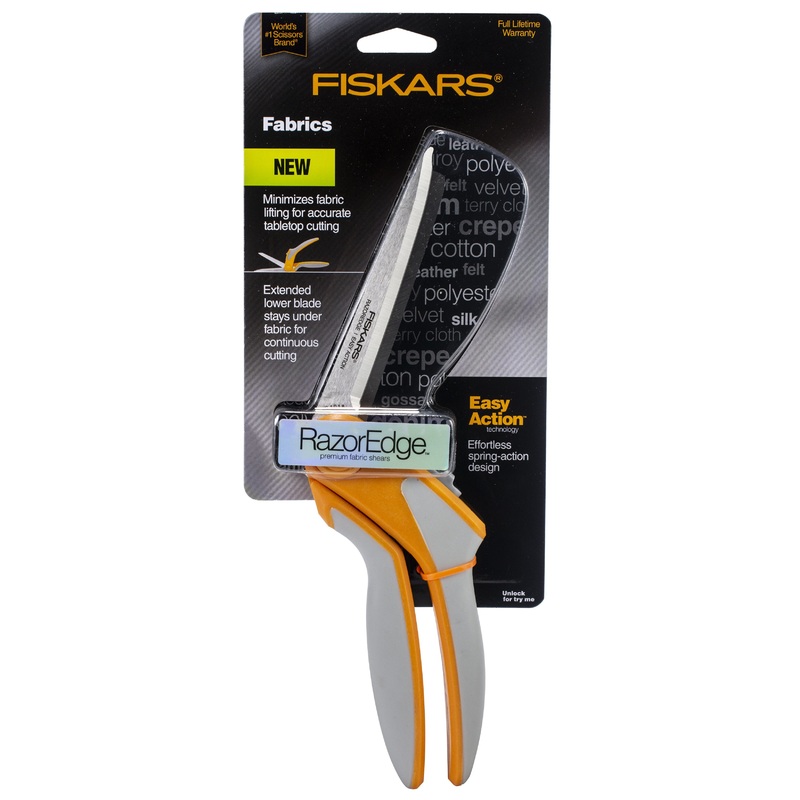 Fiskars RazorEdge Easy Action Fabric Shears 9″