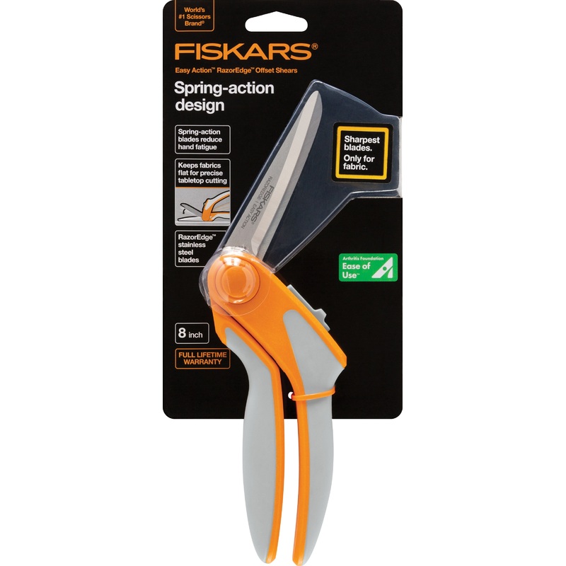 Fiskars RazorEdge Easy Action Tabletop Fabric Shears 8″