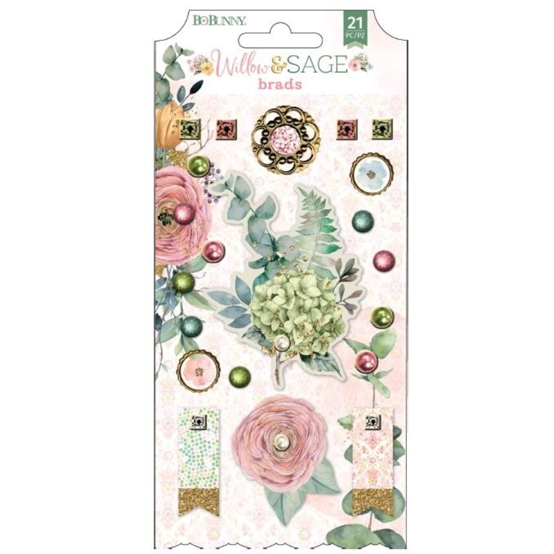 Willow & Sage Brads 21/Pkg