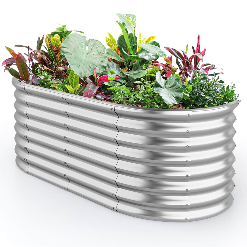 Costway Raised Garden Bed Kit Planter Raised Garden Boxes Outdoor 65″ x 32″ x 24″