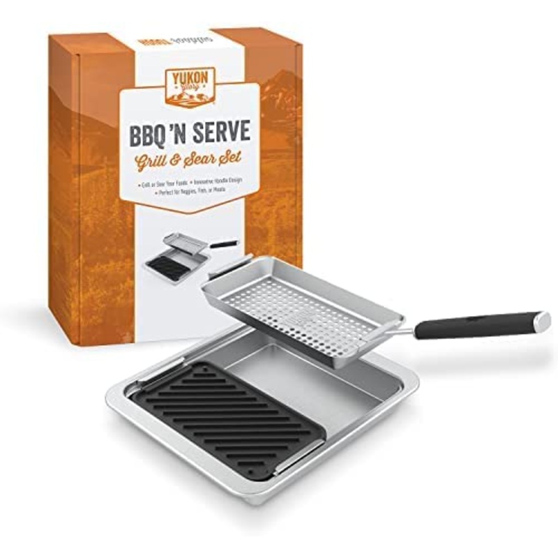 Yukon Glory 2/3 sized Cast Iron & Stainless Steel Combo