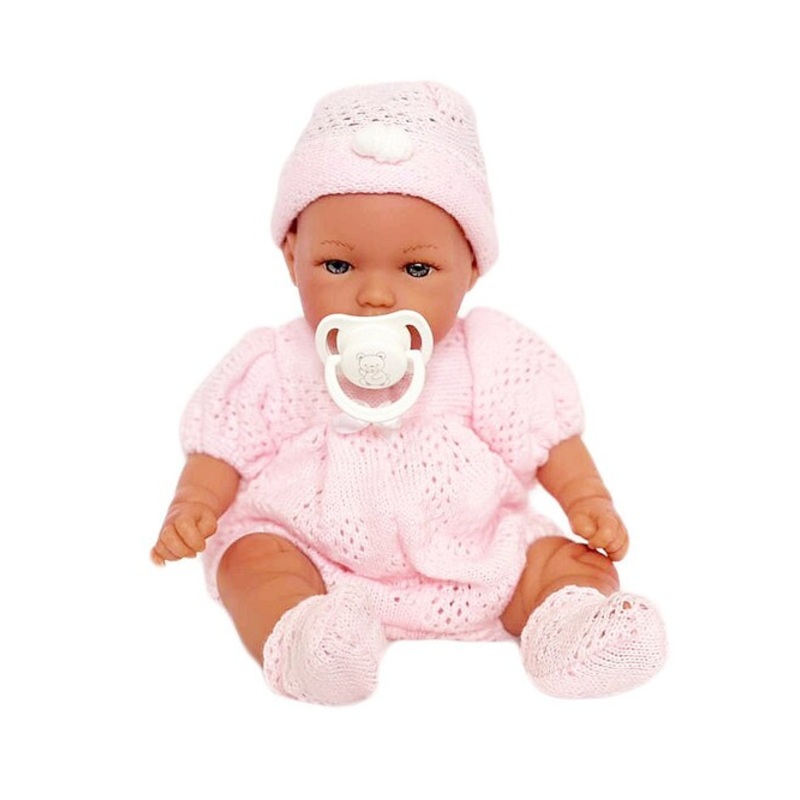 Adorable Mini Baby Kennedy  Doll in Pretty Pink Knit Layette