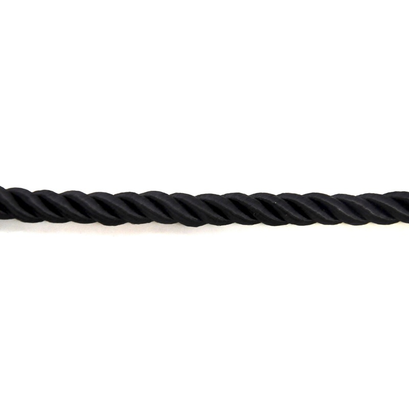 Belagio Cord Trim, 0.378″ Wide, Softer Collection, 50 Yards, Black