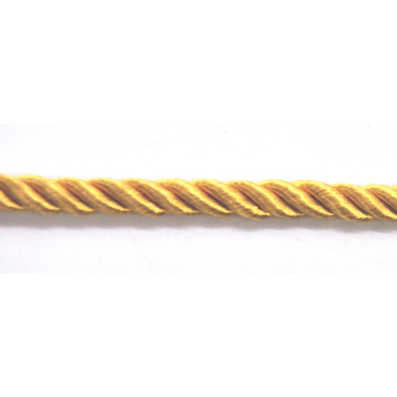 Belagio Cord Trim, 3/16″ Wide, Softer Collection, 50 Yards, Gold
