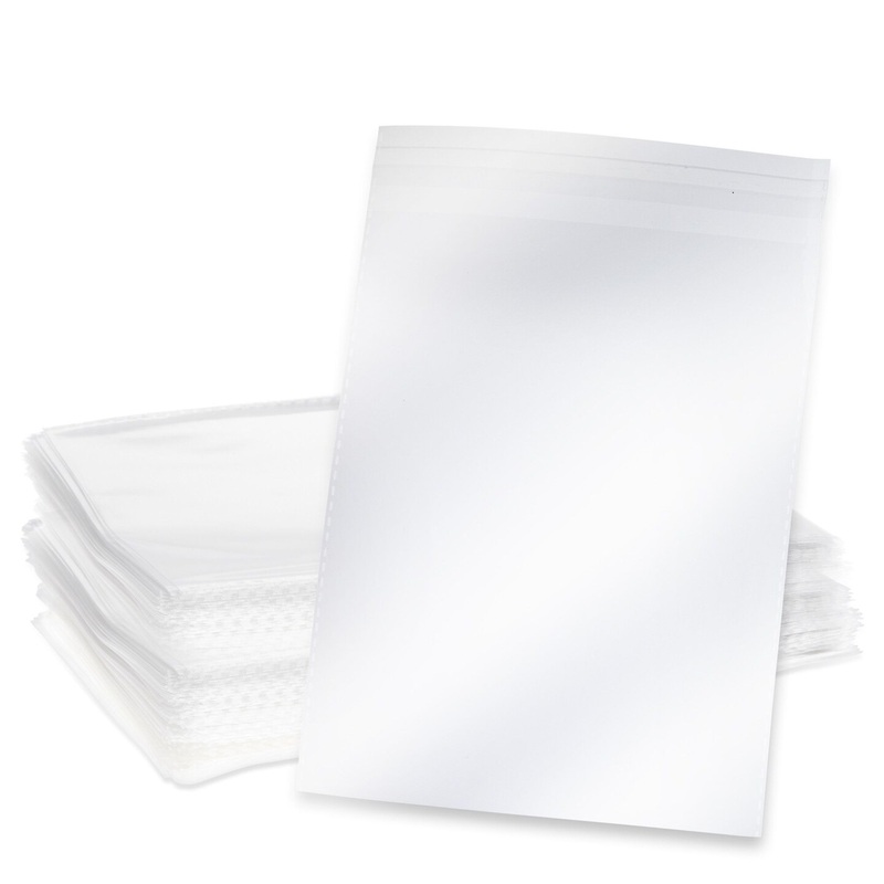 300 Pack Clear Greeting Card Sleeves, Transparent Envelopes for 5×7 Invitations, Photos (7.6 x 5.7 In)