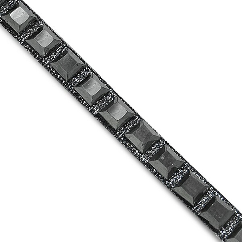 5 yards of 3/8″ Medium Square Hot Fix Rhinestone Banding Trim