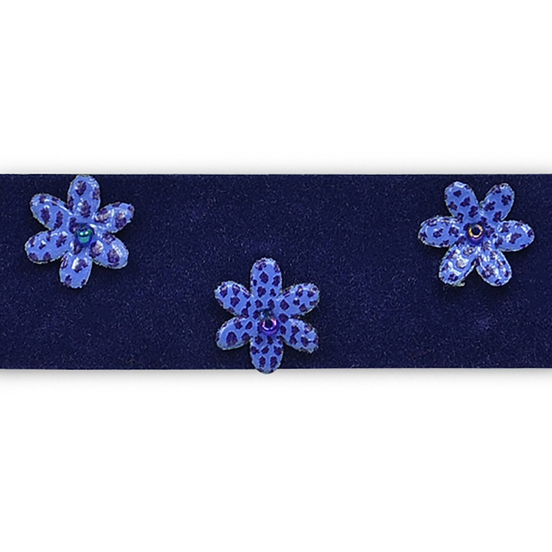 5 yards of Faux Suede Flower Trim | 5 yard cut