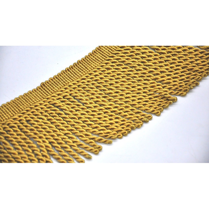 Belagio Bullion Fringe Trim, 6″ Wide, Softer Collection, 15 Yards, Gold