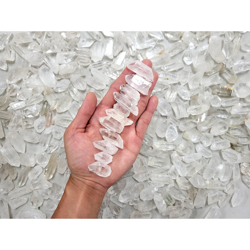 Mini Quartz Crystal Points Bulk Pendant Size