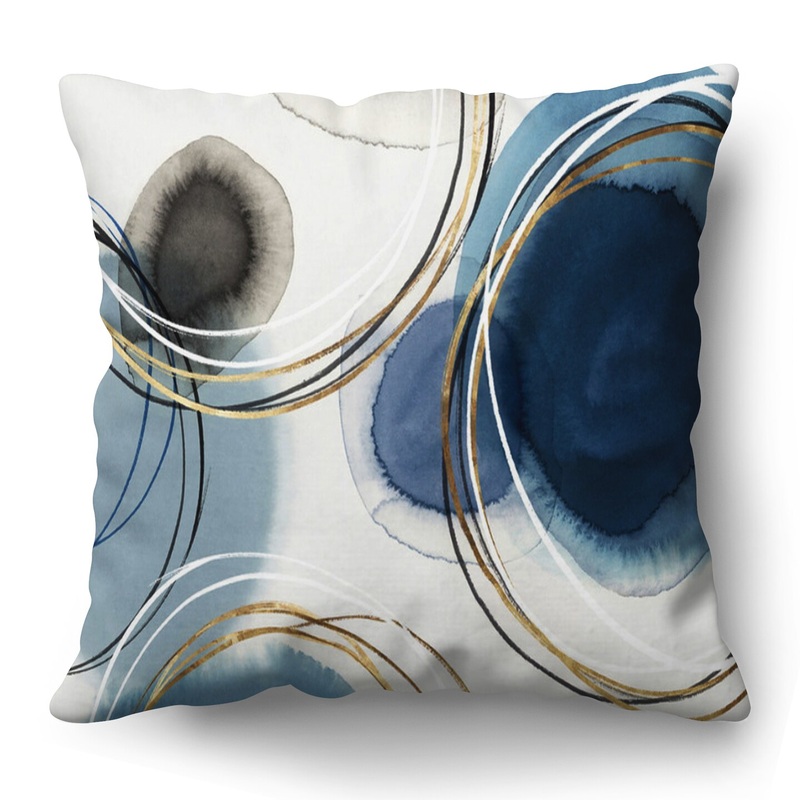 Infinity Indigio I by PI Creative Art Americanflat Decorative Pillow